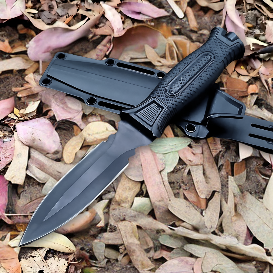 Cuchillo Doble Filo Con Rompe-Cristales