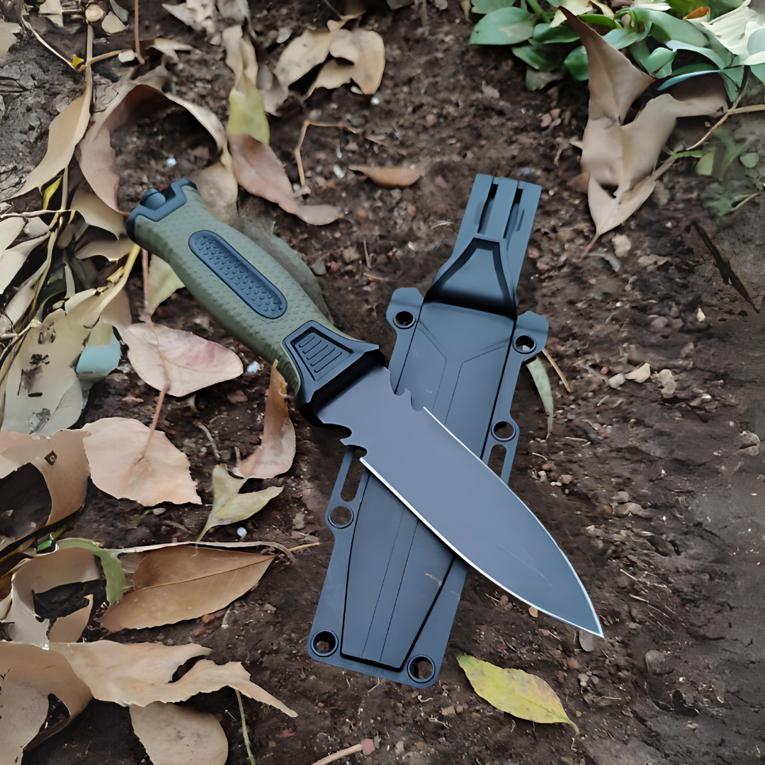 Cuchillo Doble Filo Con Rompe-Cristales