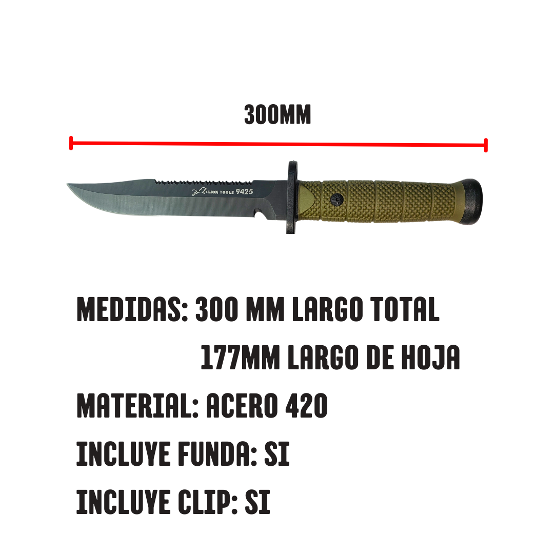 Cuchillo Ka-Bar con Sierra LT 9425