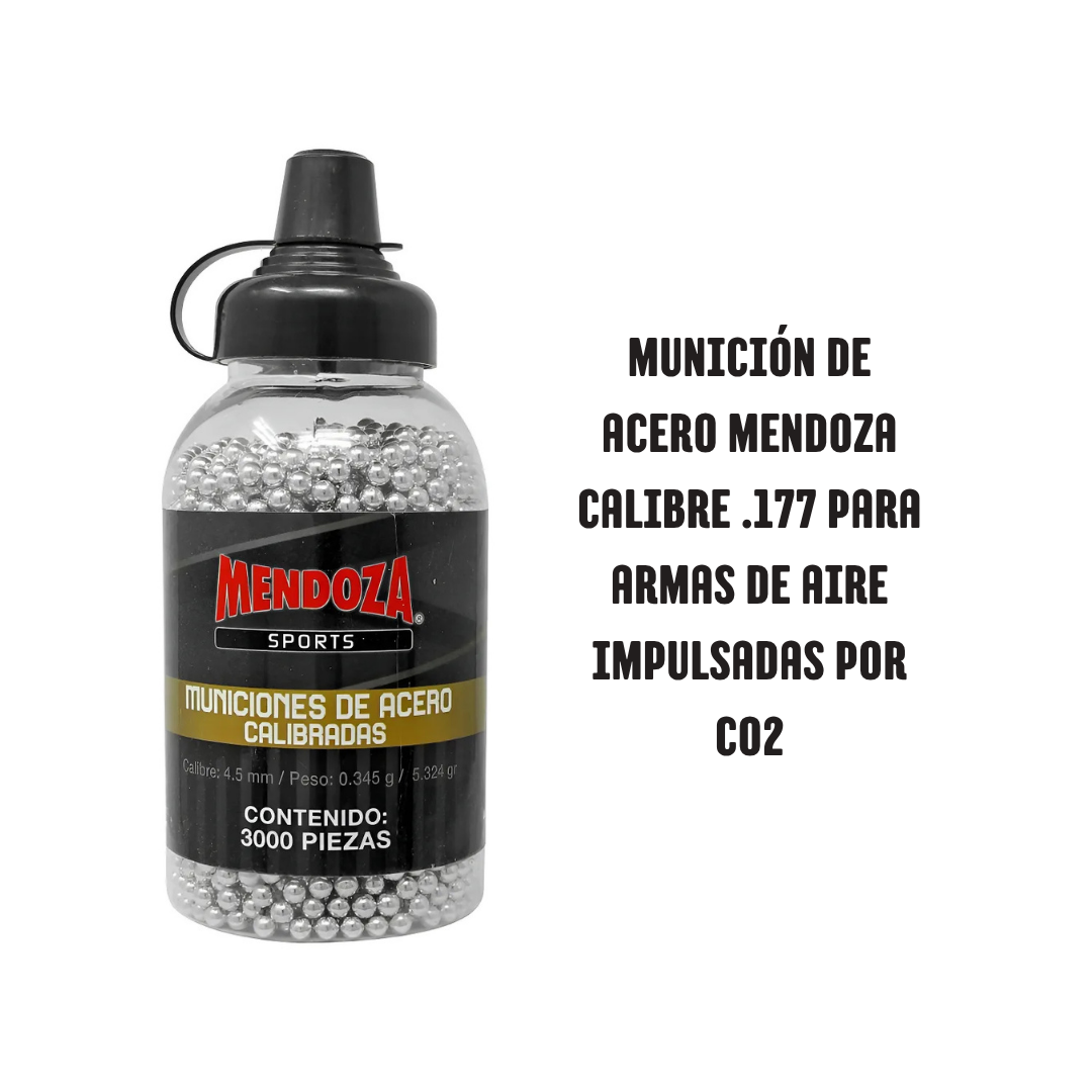Municiones 4.5mm (Cal .177) para Pistolas de CO2 | 3000 pzas