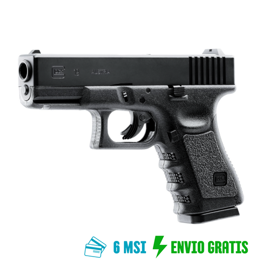 Pistola GLOCK 19 GEN3 Negra CO2 BBs Cal. .177 4.5mm 410 fps