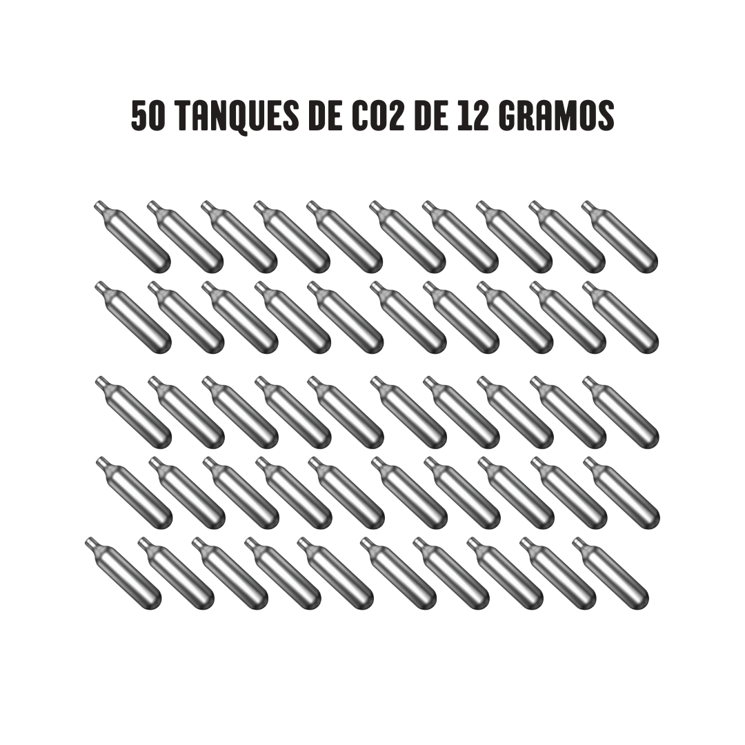 50 Tanques Nakashi de CO2 para pistolas de aire