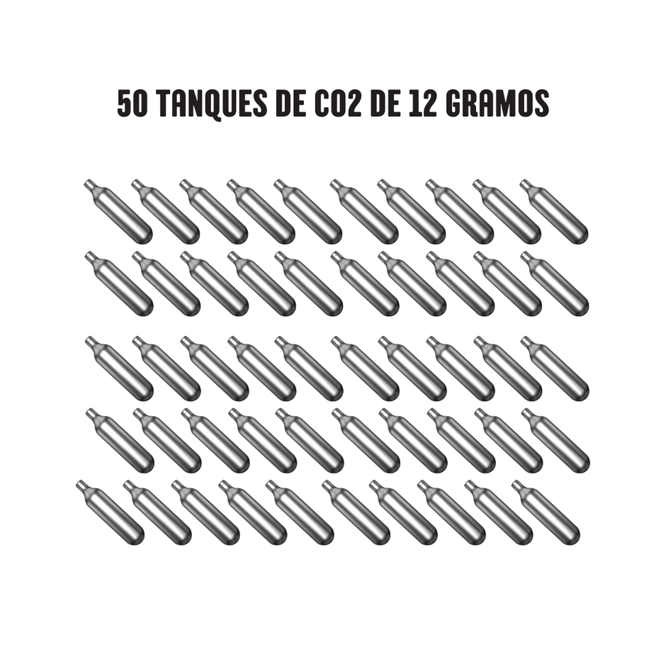 50 Tanques Nakashi de CO2 para pistolas de aire