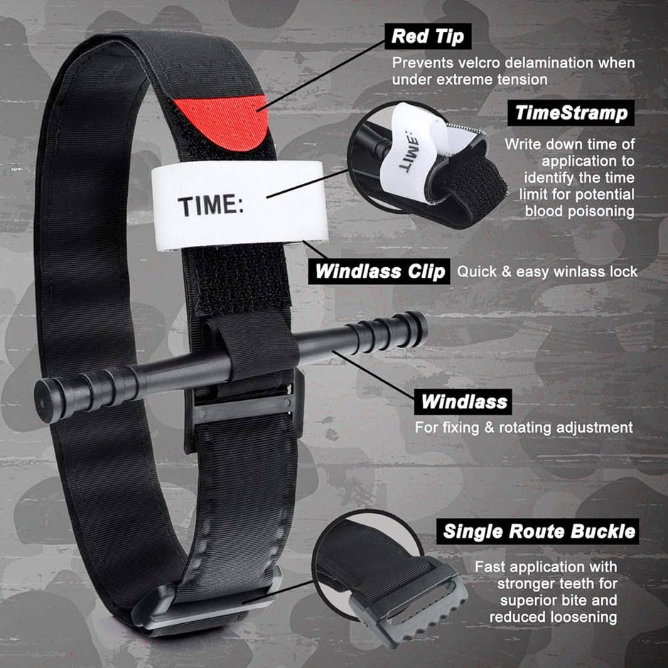 Torniquete de Entrenamiento Color Negro