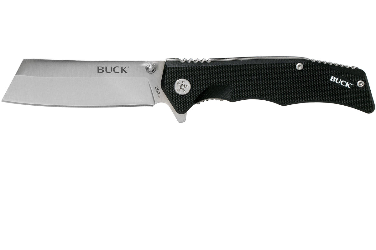 Navaja Buck 252 Trunk cleaver G-10 negro