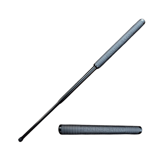 Baston Retráctil de Defensa Personal 60 cm (Color Negro)