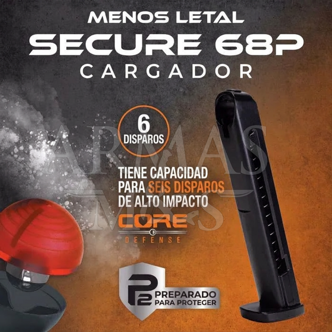 Cargador Estandar SECURE 68P | Quick Reload .68 cal | P2P & IMPAX P68