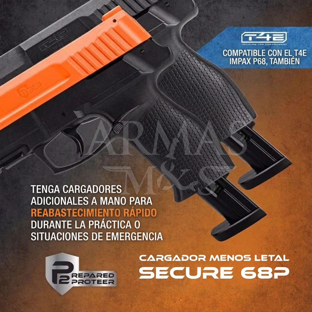Cargador Estandar SECURE 68P | Quick Reload .68 cal | P2P & IMPAX P68