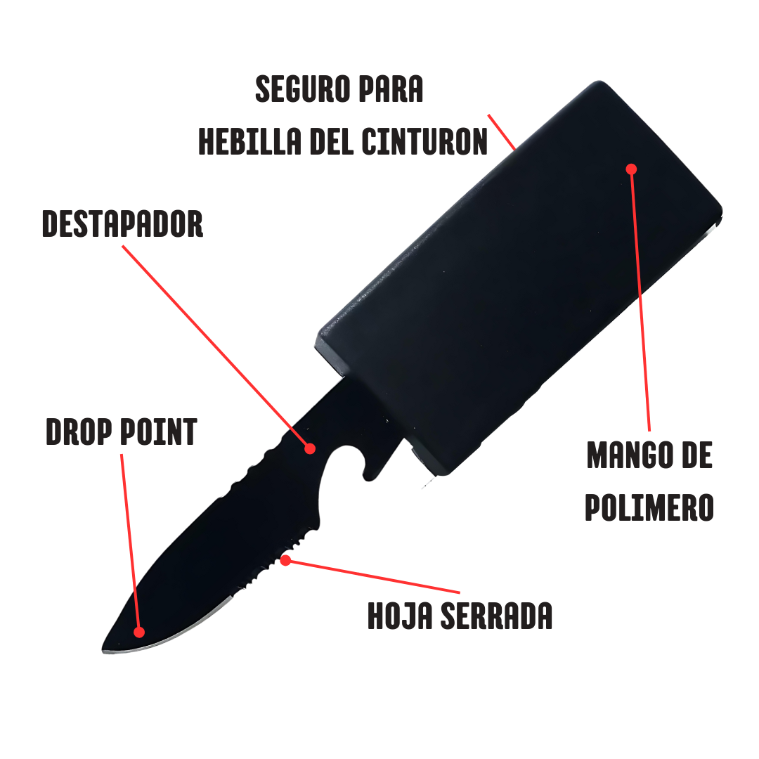 Cinturón con Navaja Oculta