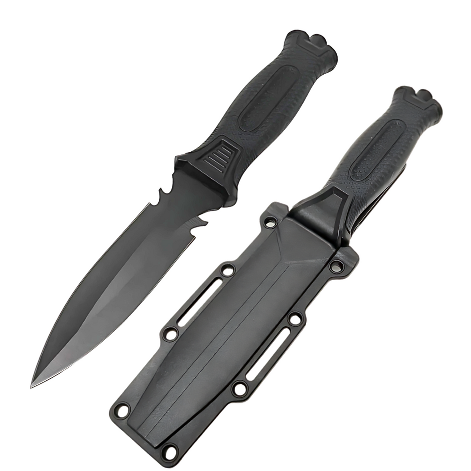 Cuchillo Doble Filo Con Rompe-Cristales