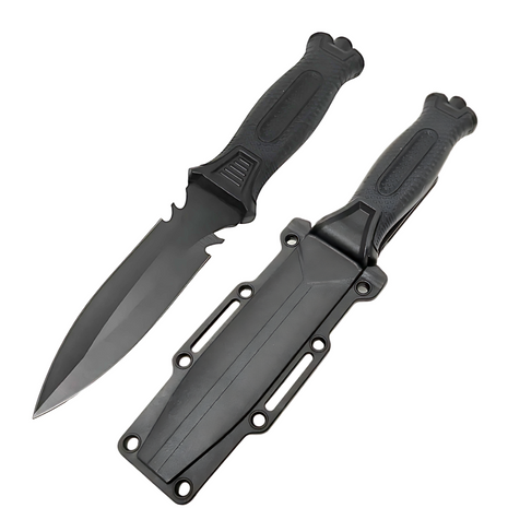Cuchillo Doble Filo Con Rompe-Cristales