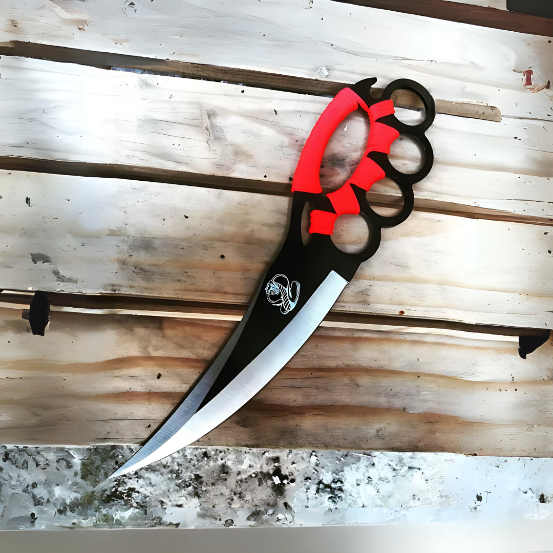Cuchillo King Cobra Rojo