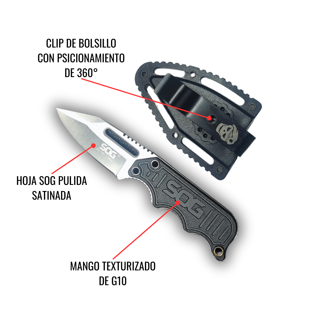 Cuchillo SOG Neck Knife Modelo: Instinct Mini