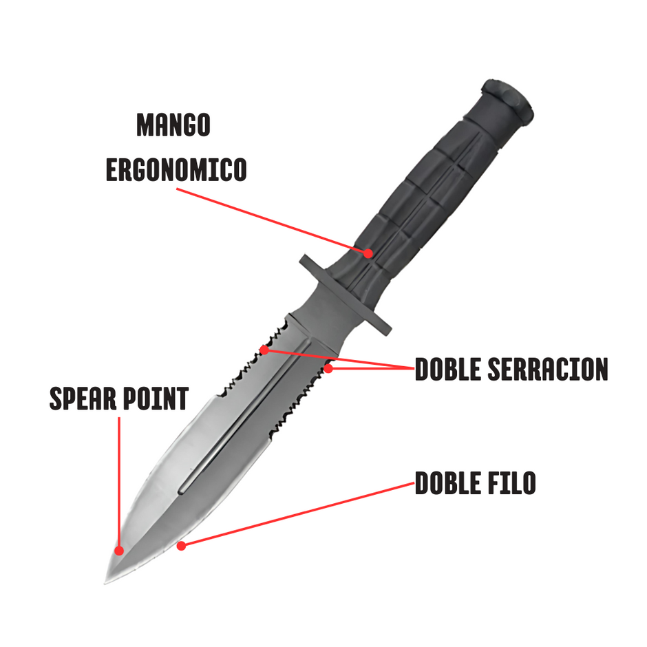 Cuchillo Doble Filo LT 9409