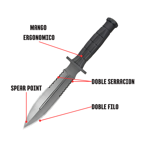 Cuchillo Doble Filo LT 9409