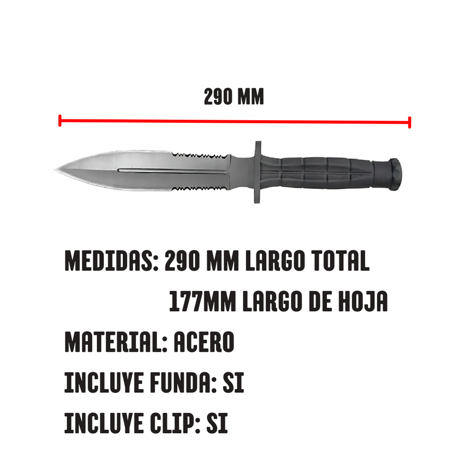 Cuchillo Doble Filo LT 9409