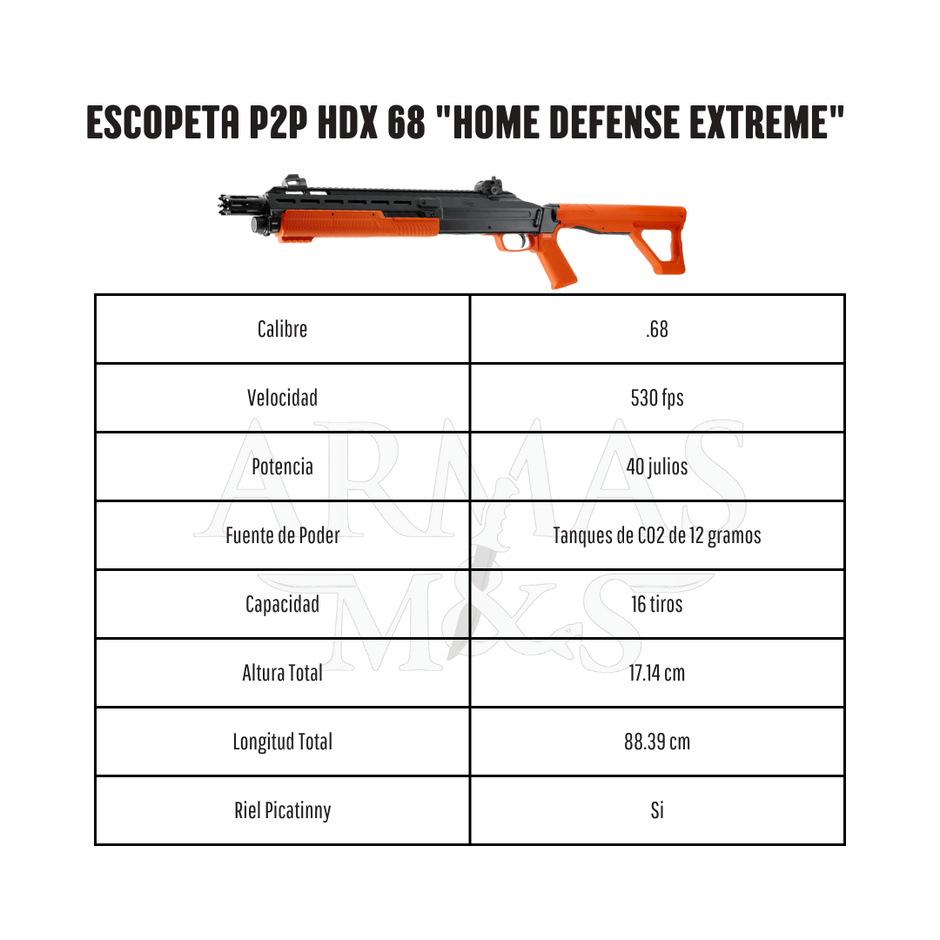 Escopeta P2P HDX 68 