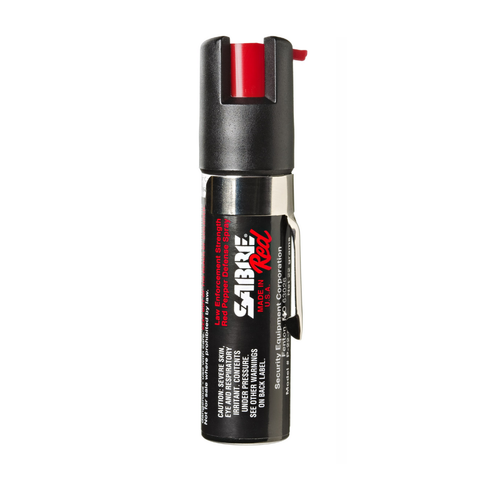 Spray Pimienta SABRERED con clip para cinturón. Disparo en chorro