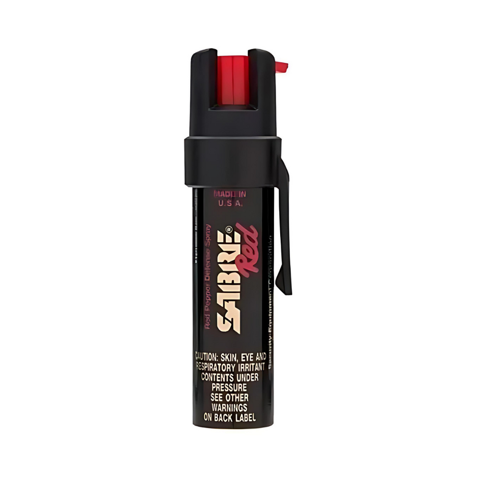 Spray Pimienta SABRERED con clip para cinturón. Disparo en chorro