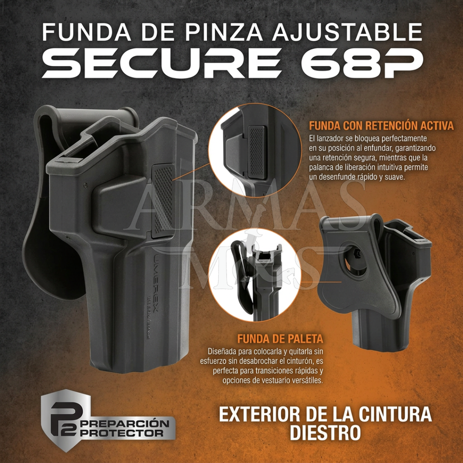 Holster / Funda de Cintura para SECURE 68P