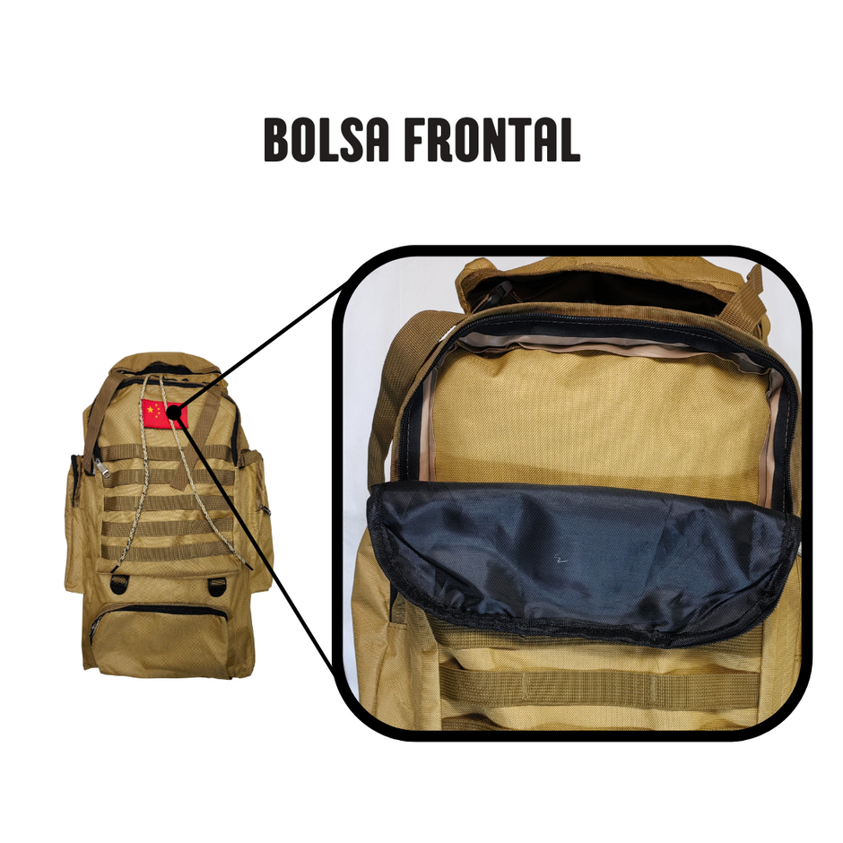 Mochila Táctica de Campismo de Alta Capacidad
