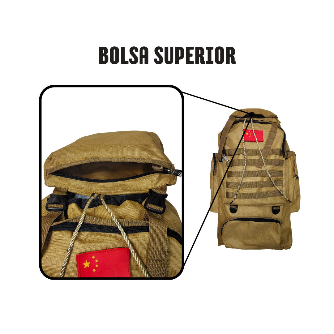 Mochila Táctica de Campismo de Alta Capacidad