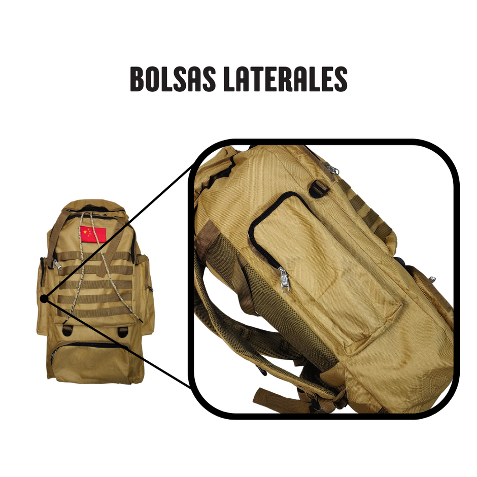 Mochila Táctica de Campismo de Alta Capacidad