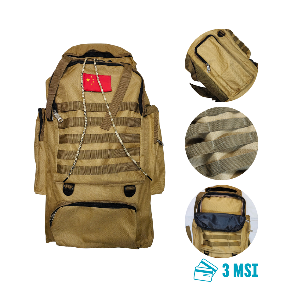 Mochila Táctica de Campismo de Alta Capacidad