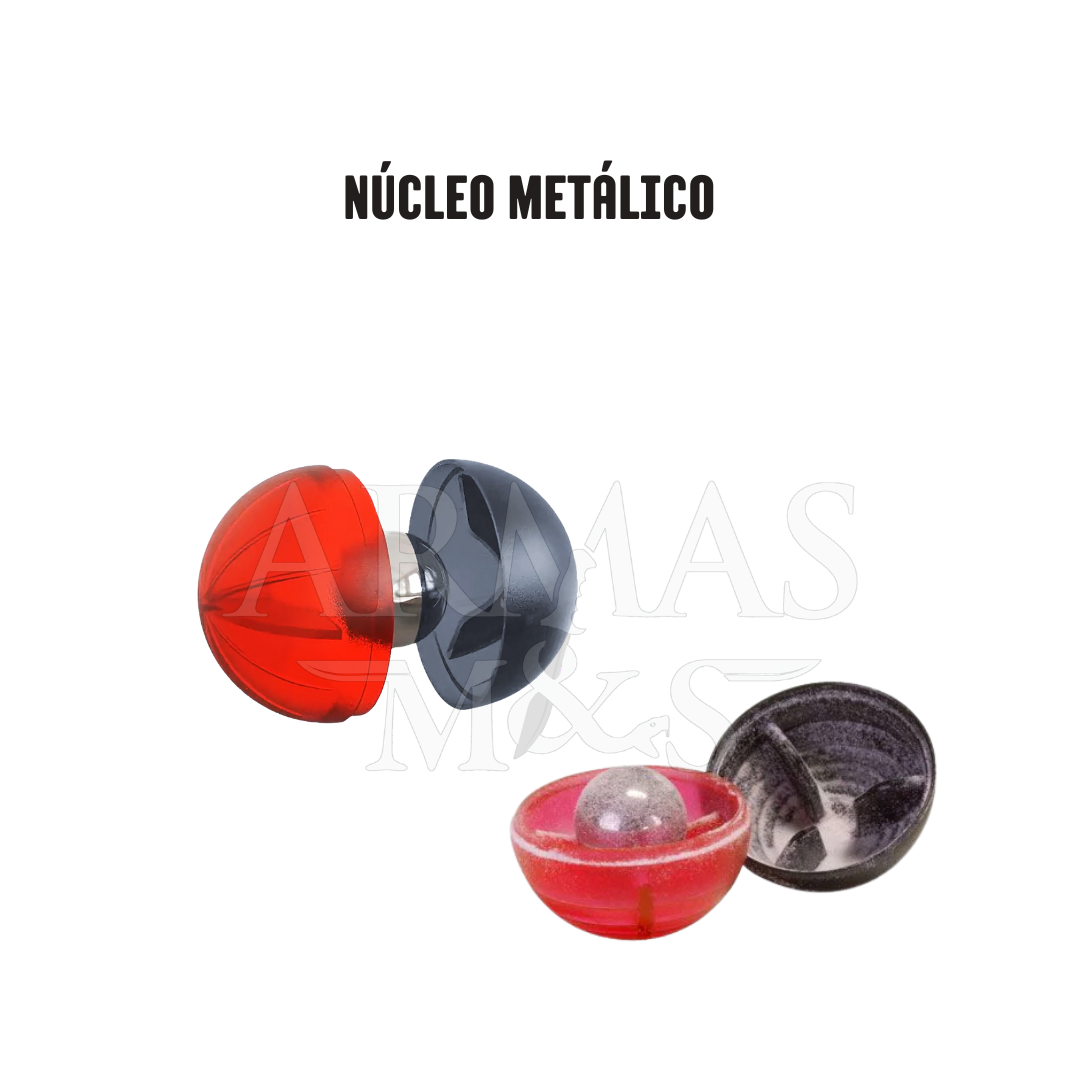 Munición Cal .68 de Pimienta con Núcleo Metálico | 10pzas