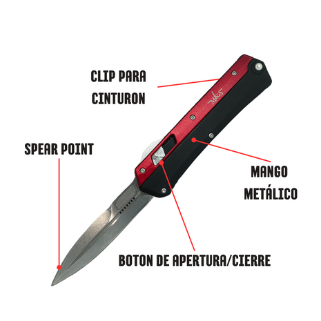 Navaja Automatica Full Metal Deadpool
