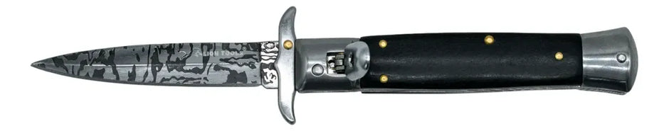 Navaja Stiletto Clásica Negra LT 7083