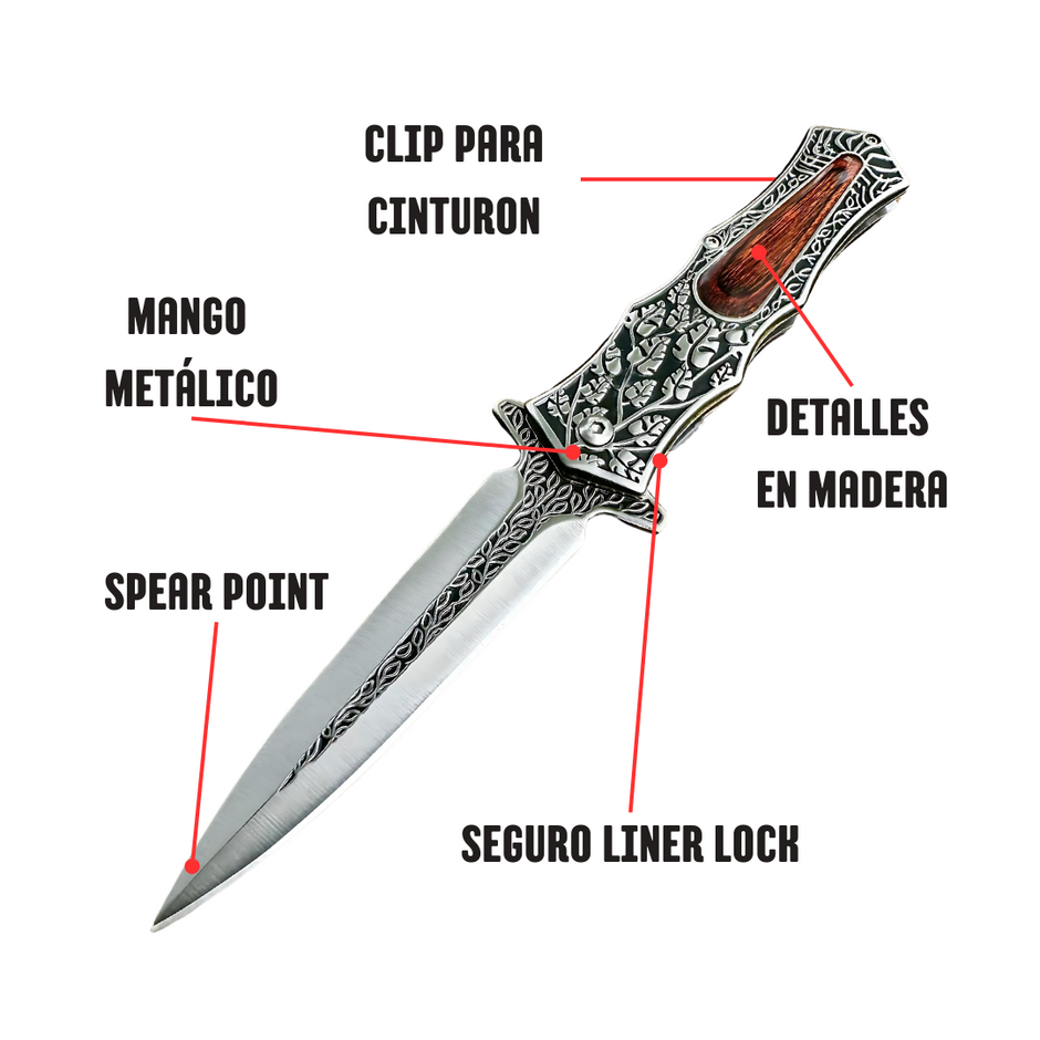 Navaja Stiletto Tática Templario