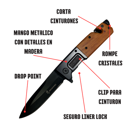 Navaja Tactica Browning Premium