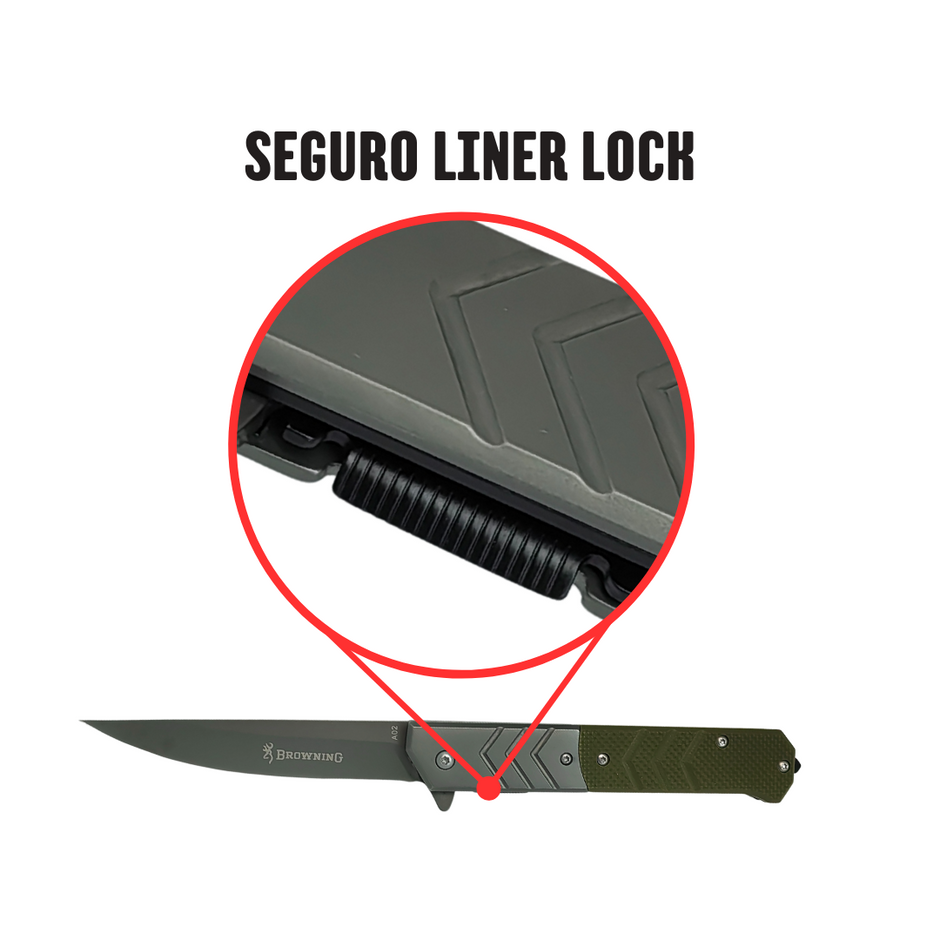 Navaja Tactica Browning Titanium con Rompecristales