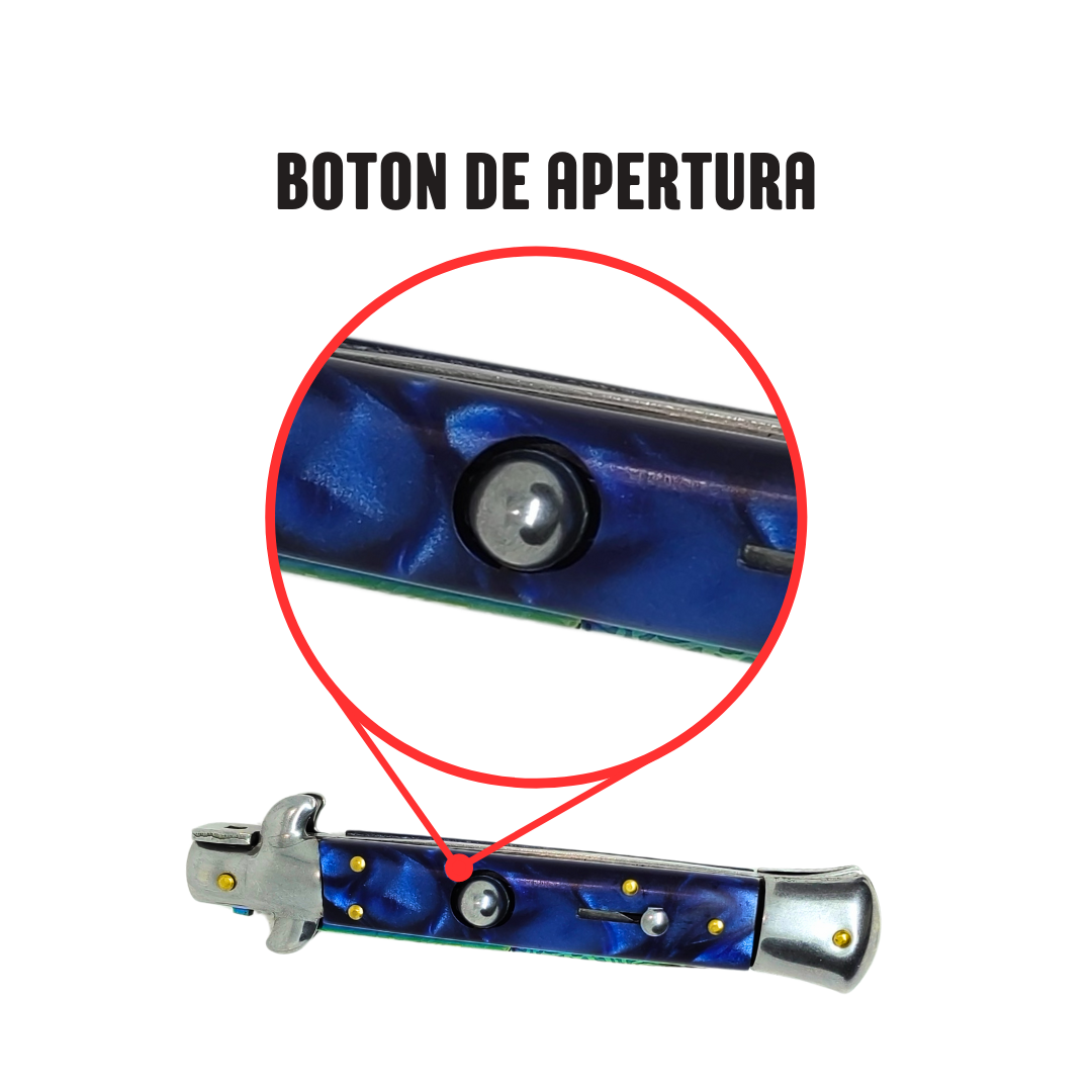 Navaja Stiletto Clásica Automática Tornasol Mictlán