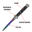 Navaja Stiletto Clásica Automática Tornasol Mictlán