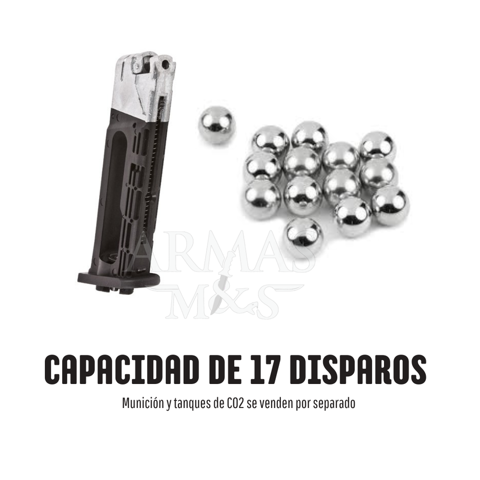 Pistola Beretta 84FS Blowback CO₂ 4.5 mm Umarex