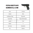 Pistola Beretta 84FS Blowback CO₂ 4.5 mm Umarex