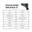 Pistola COLT DEFENDER Negra CO2 BB Cal. .177 4.5mm 410fps
