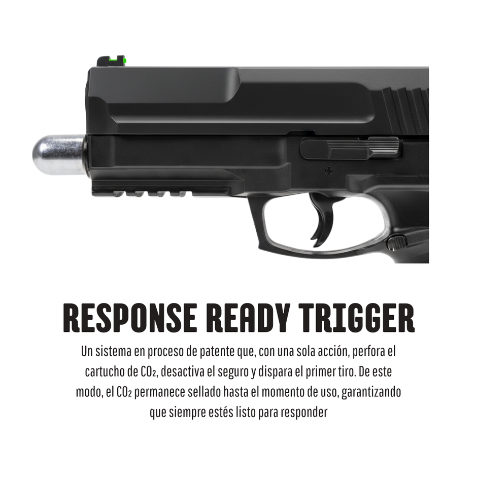 Pistola Traumática De Protección Secure 68P Gas Pimienta Umarex cal. 68 - Negro