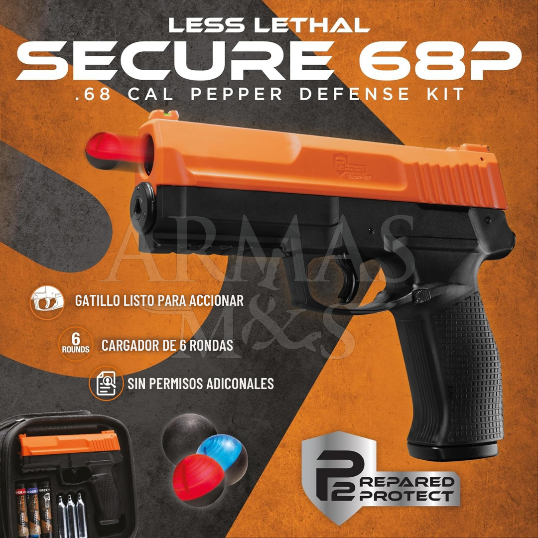 Pistola Traumática De Protección Secure 68P Gas Pimienta Umarex cal. 68