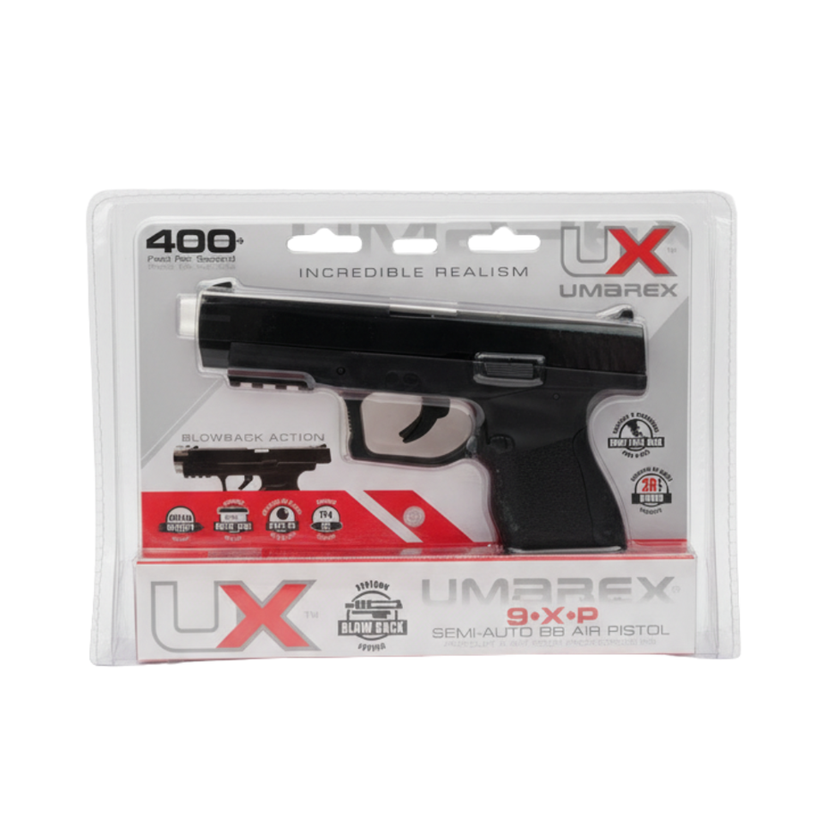 Pistola UMAREX 9XP Negra 4.5mm Cal .177 Blowback