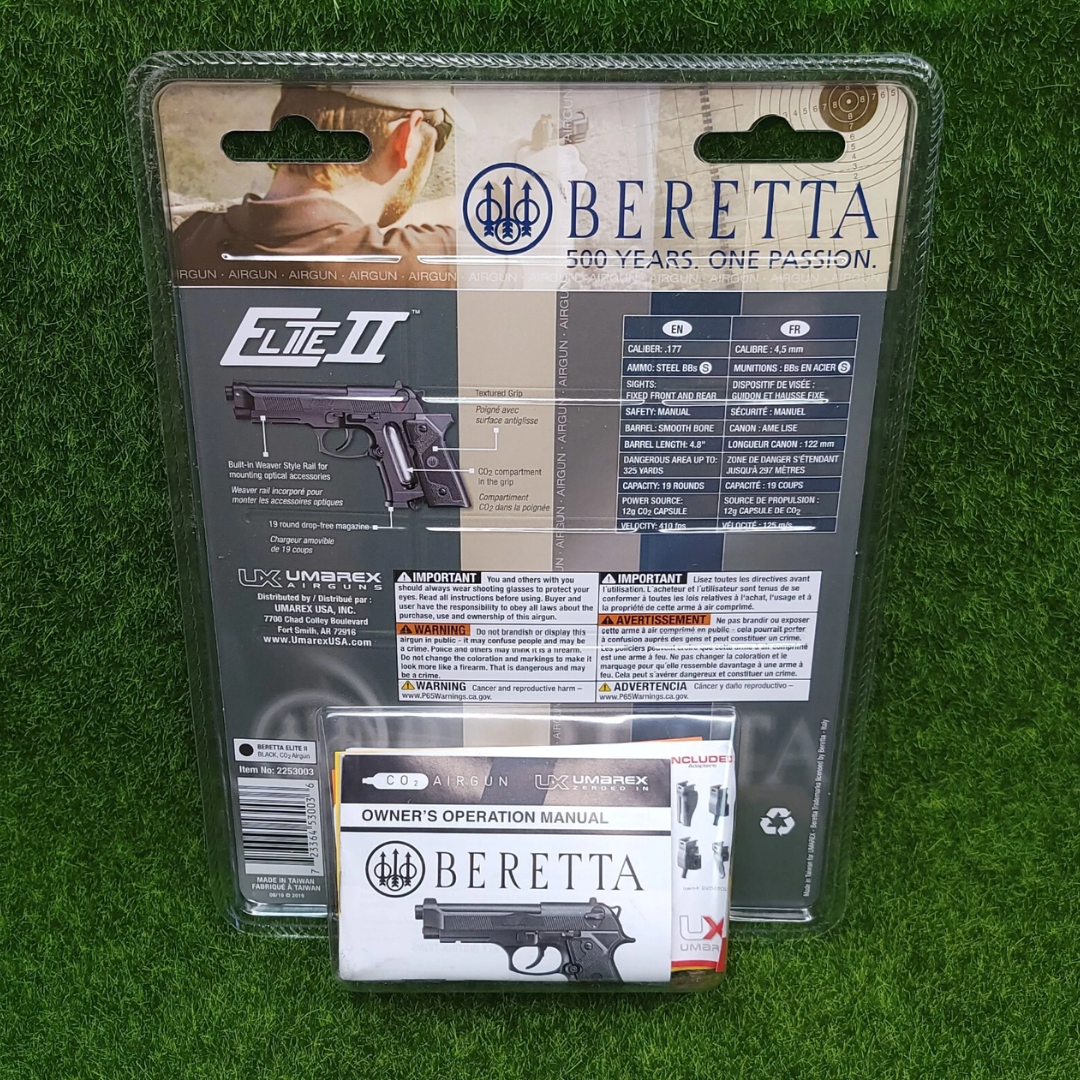 Pistola Umarex Beretta Elite II CO₂ 4.5 mm