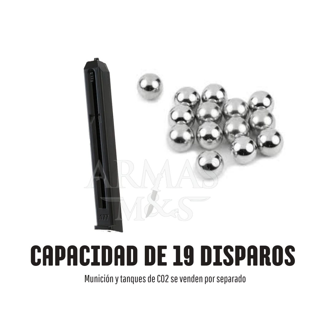 Pistola Umarex Beretta Elite II CO₂ 4.5 mm