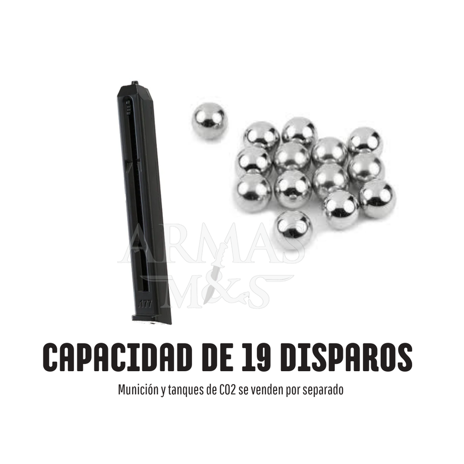 Pistola Umarex Beretta Elite II CO₂ 4.5 mm