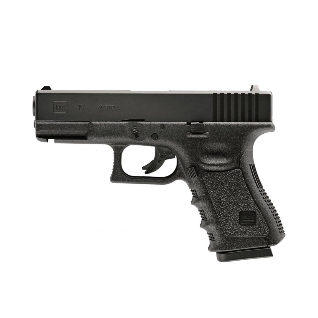 Pistola GLOCK 19 GEN3 Negra CO2 BBs Cal. .177 4.5mm 410 fps