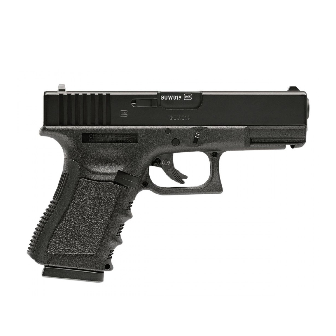 Pistola GLOCK 19 GEN3 Negra CO2 BBs Cal. .177 4.5mm 410 fps