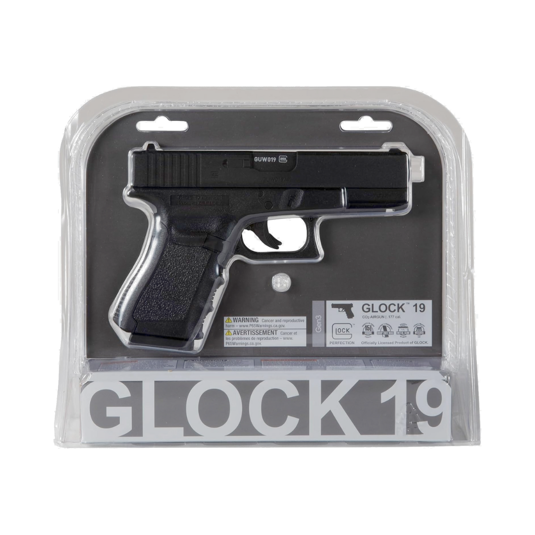 Pistola GLOCK 19 GEN3 Negra CO2 BBs Cal. .177 4.5mm 410 fps