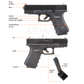 Pistola GLOCK 19 GEN3 Negra CO2 BBs Cal. .177 4.5mm 410 fps