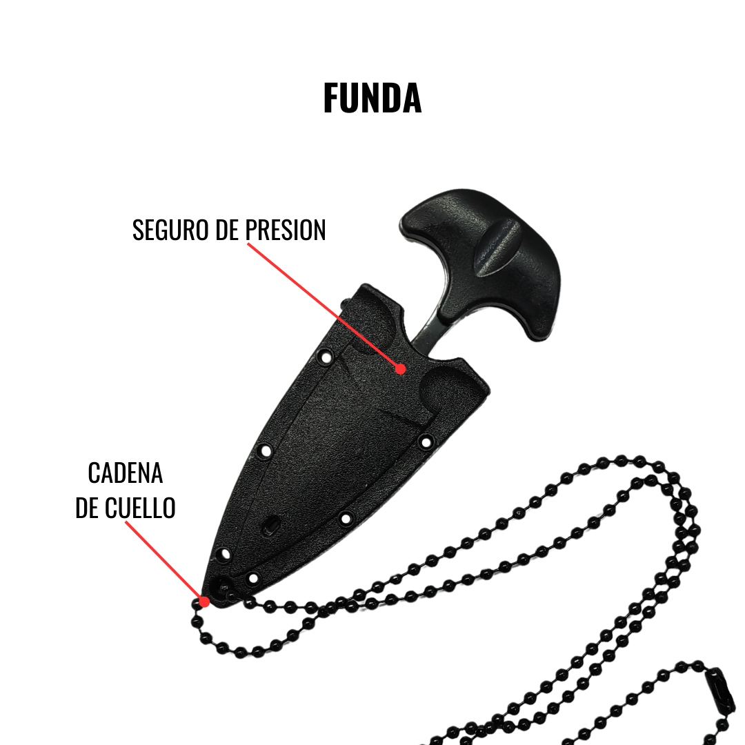 Pushdagger Navaja de Cuello Mini